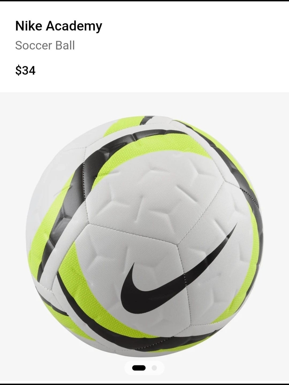 Nike White Neon Yellow Black Soccer Ball